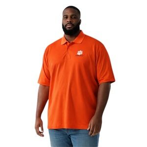 Cutter & Buck Clemson Tigers Polo Shirt Men’s Orange Short Sleeve Golf Top 3X
U